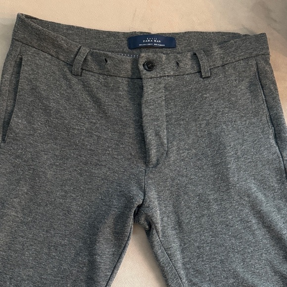 Zara Men's Charcoal Dress Sweat Pants - Picture 3 of 4